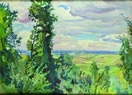 SUMMER LANDSCAPE by Stanisław Kamocki